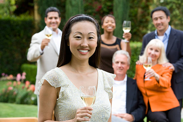 istock Friends toasting outdoors 536457403