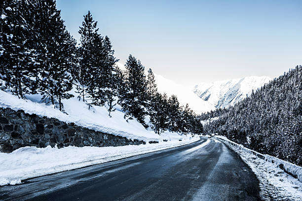 istock Slippery road in winter 536458555