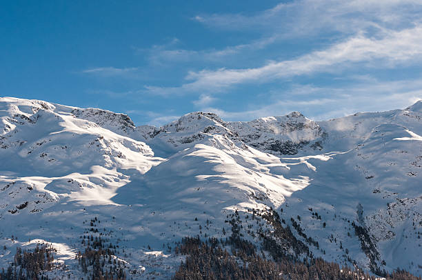 istock Alpine Alps mountain landscape at St Moritz. Beautiful winter view 536458809