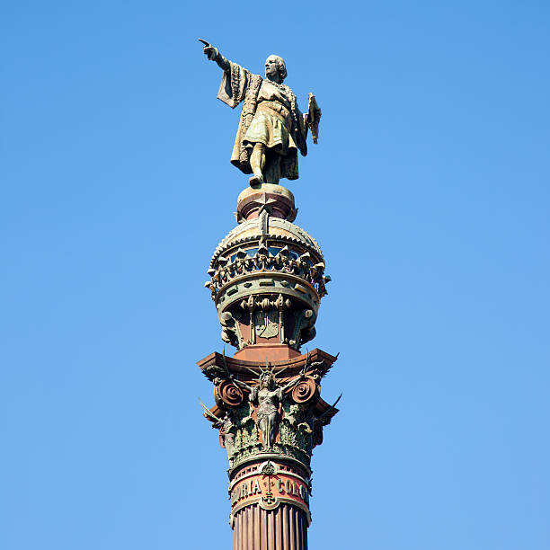 istock Barcelona Cristobal Colon statue on blue sky 536459561
