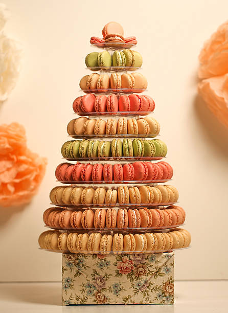 pyramid of macaroons