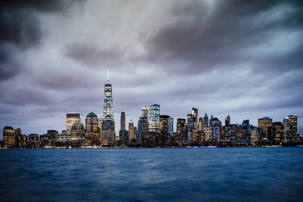 istock Dramatic Twilight New York City Manhattan Skyline 536465018