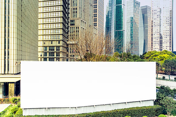 istock blank billboard standing against modern buildings 536486186
