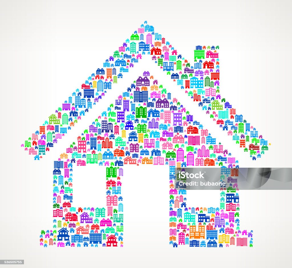 Home Real Estate royalty free vector art Pattern Home On House and Real Estate Icon Pattern 2015 stock vector