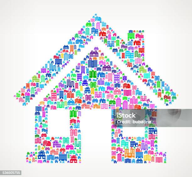 Home Real Estate Royalty Free Vector Art Pattern Stock Illustration - Download Image Now - 2015, Apartment, Building - Activity