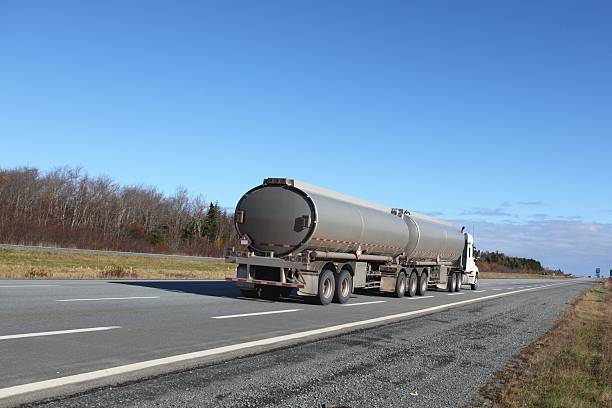 istock Tanker truck on a highway. 536505905