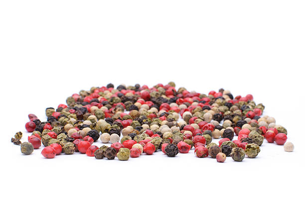 istock Colored peppers mix on the white background 536507979