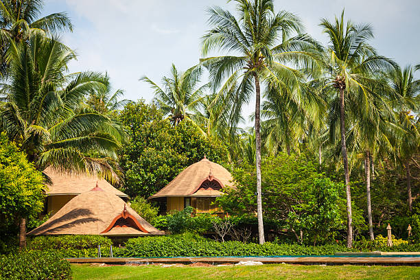 istock Tropical beach house on the island Koh Samui, Thailand 536508189