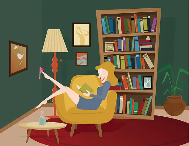 Vector illustration of Reading