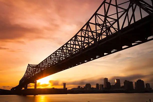 Photo of New Orleans Skyline at Sunset, Louisiana, USA
