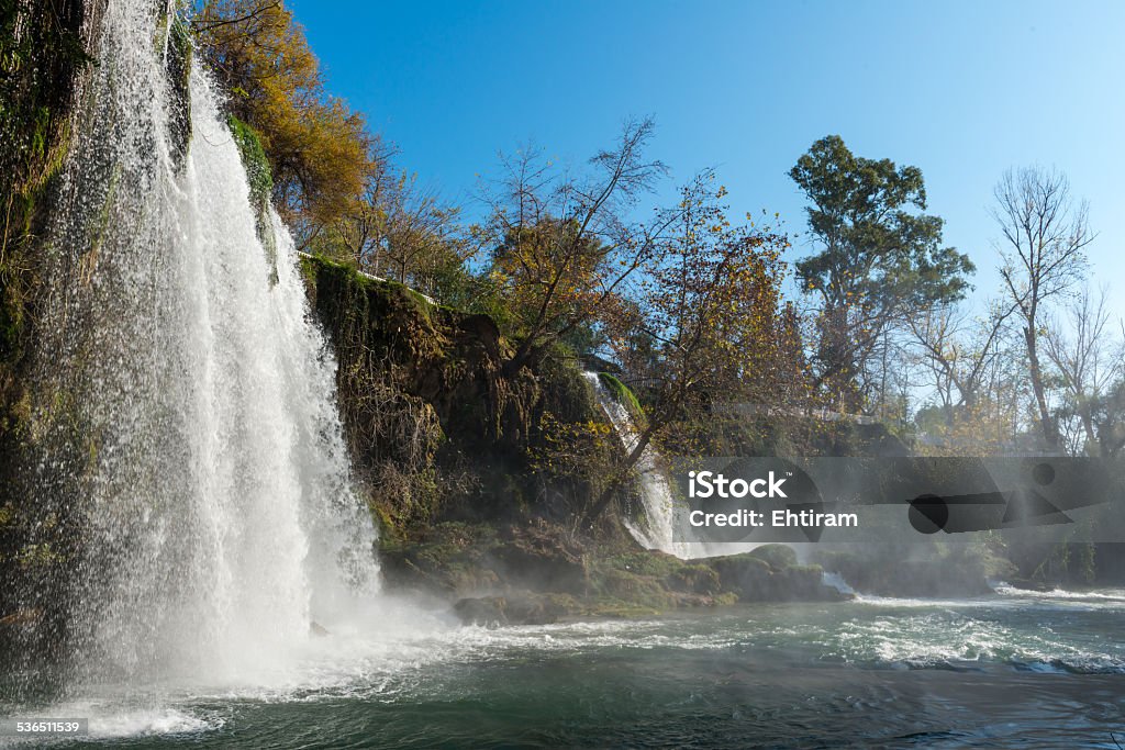 Watrefall in the forest between mountains Amazing waterfall in the forest on the top of the mountains in Turkey 2015 Stock Photo