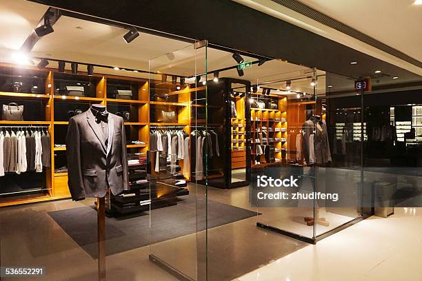 Modern Fashion Shop Storefront And Showcase Stock Photo - Download Image Now - Store, Luxury, Retail