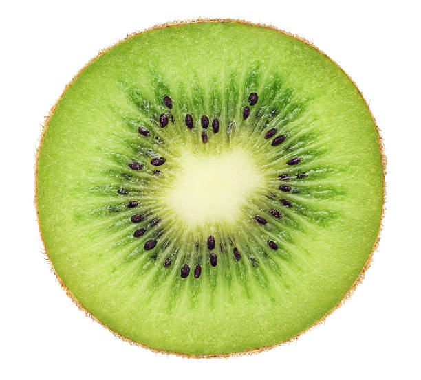 istock Cross section of ripe kiwi (isolated) 536552687