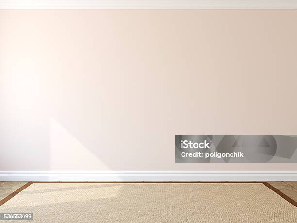 Interior Empty Room Stock Photo - Download Image Now - Bedroom, Wall - Building Feature, Carpet - Decor