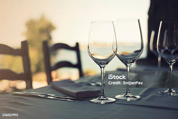 Lunch By The Sea Stock Photo - Download Image Now - 2015, Bar - Drink Establishment, Beach