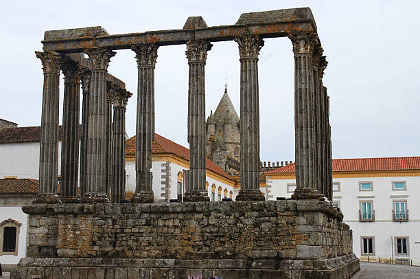 istock Roman Temple in Evora, Portugal 536559247