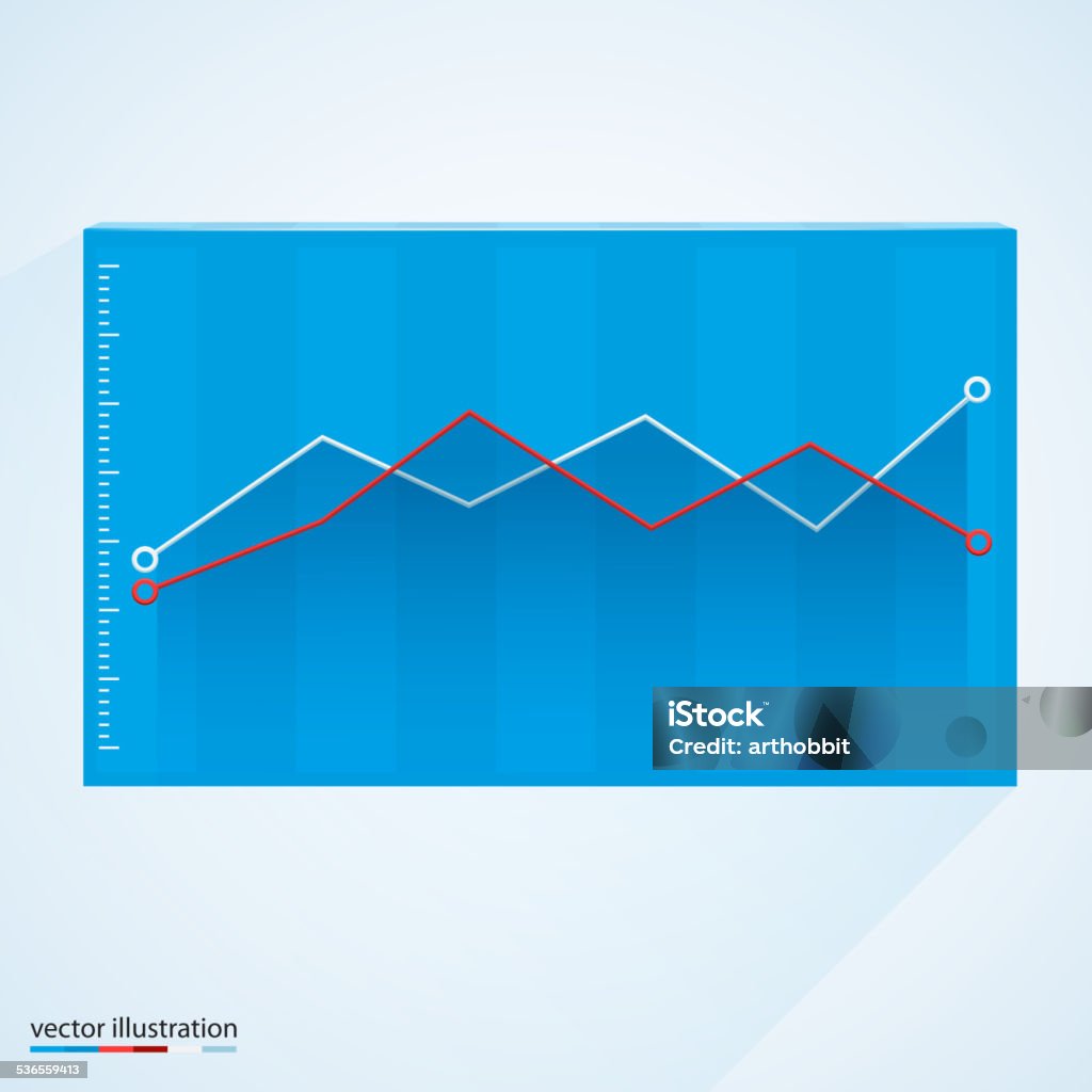 Graph In Box Stock Illustration - Download Image Now - 2015, Abstract ...