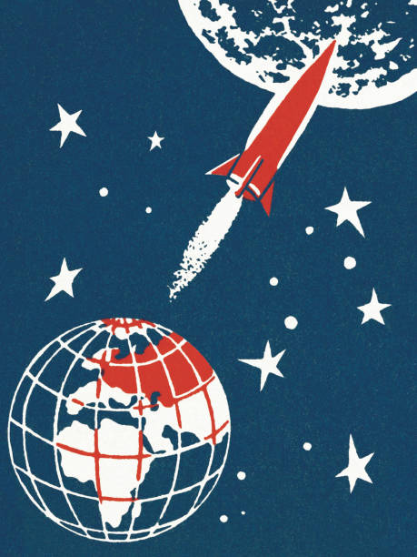 Rocket in Outer Space http://csaimages.com/images/istockprofile/csa_vector_dsp.jpg Missile stock illustrations