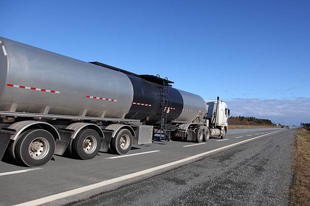 istock Tanker truck on a highway 536613215