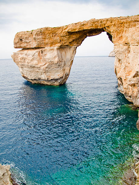 istock Azure Window, famous stone arch on Gozo island, Malta 536615919
