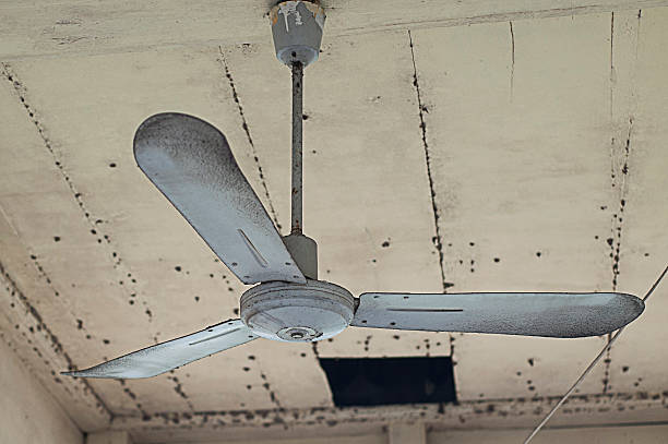 istock Ceiling fans old and dust Island . 536648558