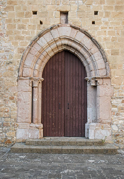 istock Medieval wooden door 536649306