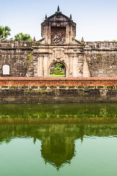 istock MOAT WALL DETAIL SPANISH ARCHITECTURE IN MANILA PHILIPPINES 536649596