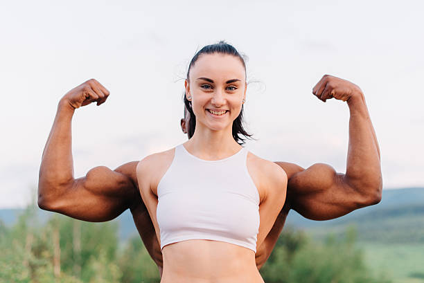 istock Man Instructor And Woman Training Mixed Martial Art - Bodybuilding 536653794
