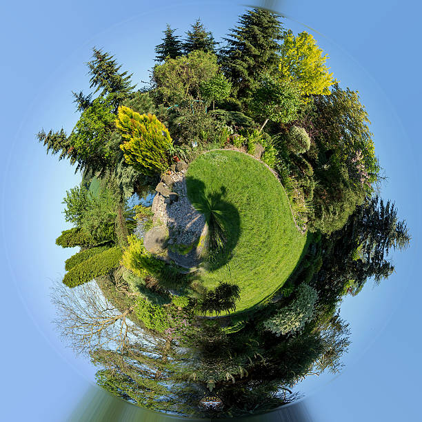 istock planet of Beautiful spring garden design 536655602