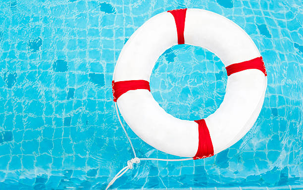 istock Life Ring at the swimming pool. Life Ring on water. 536656706