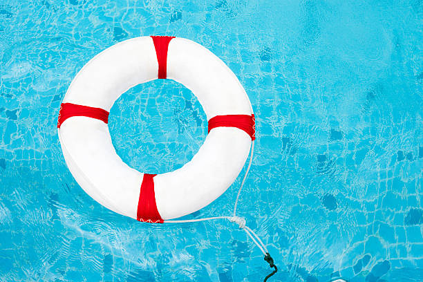 istock Life Ring at the swimming pool. Life Ring on water. 536656808