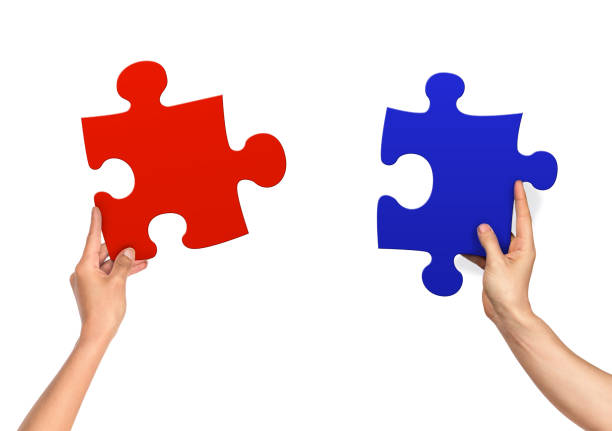 istock female and male hands holding jigsaw 536658832