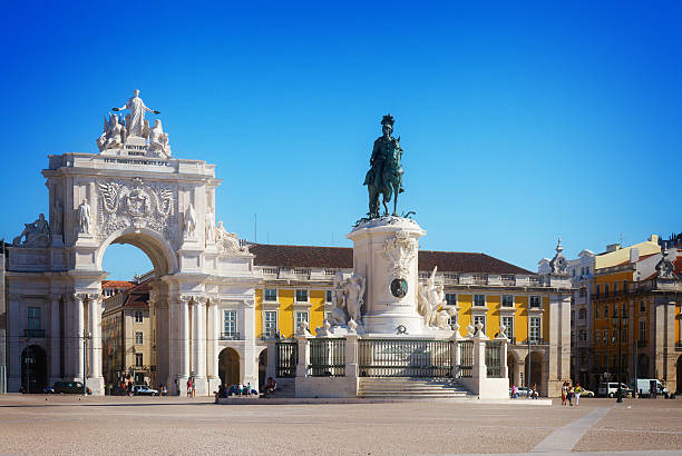 istock Rua Augusta Arch in Lisbon, Portugal 536659676