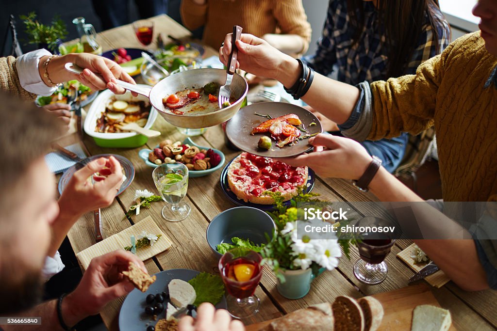 Jantar de família - Foto de stock de Família royalty-free