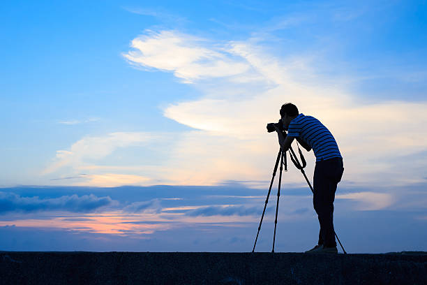 istock Silhouette of man shot camera 536666820