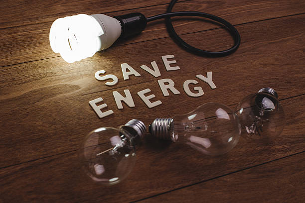 istock Energy saving lamp and incandescent lamp. 536667952