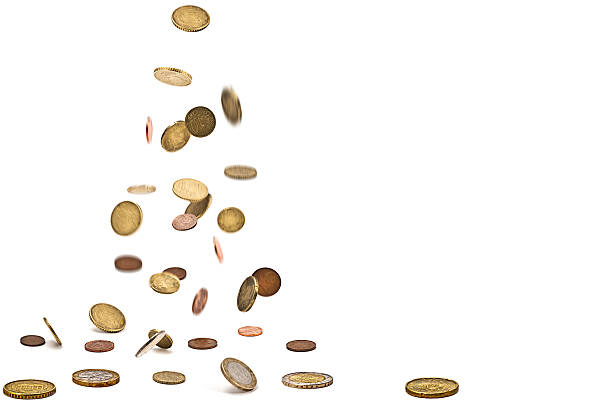 istock Euro coins isolated on the white background 536672648