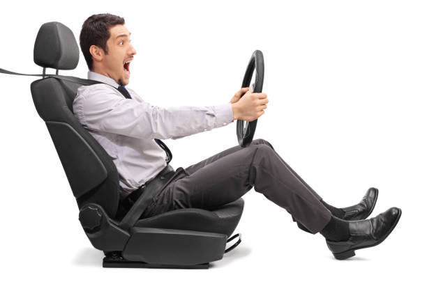 istock Man driving fast and enjoying himself 536674658