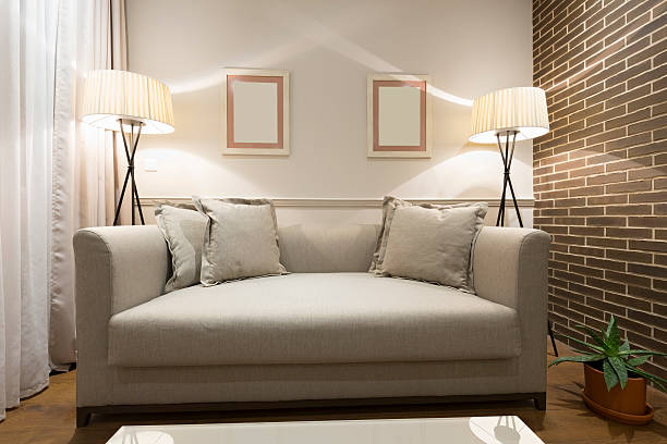 istock Modern living room interior in the evening 536674694