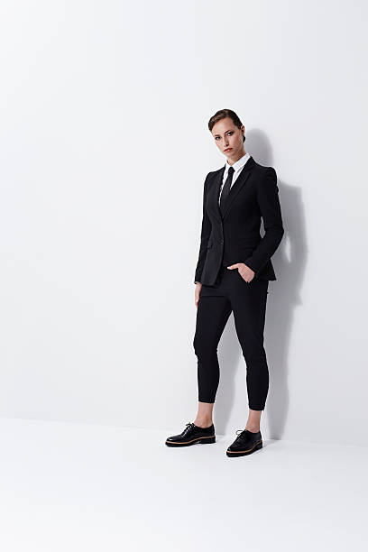 istock Seriously cool businesswoman in studio, portrait 536678520