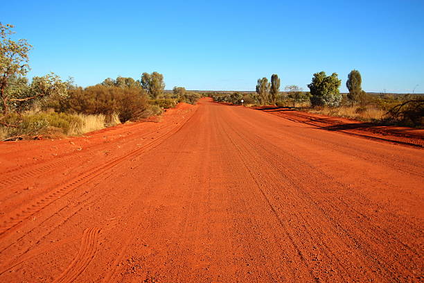 istock Dusty outback road, Australia 536678890