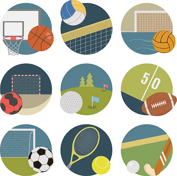 Vector illustration of Sport icons