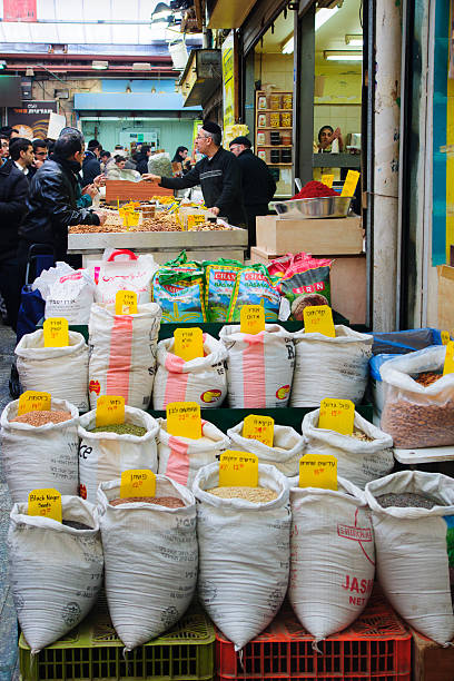 mahane yehuda rynku - spice market israel israeli culture zdjęcia i obrazy z banku zdjęć