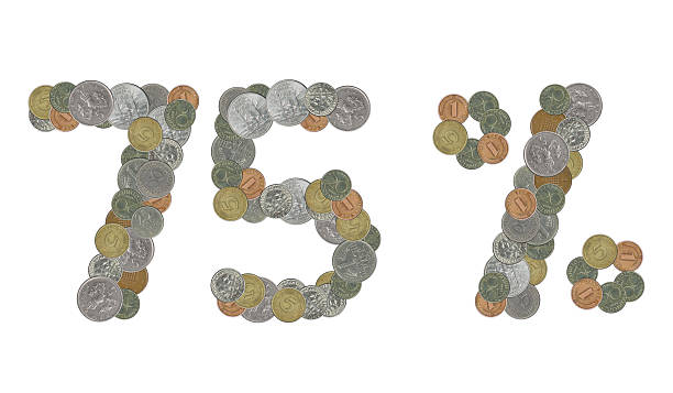 istock 75 percent with old coins 536682830