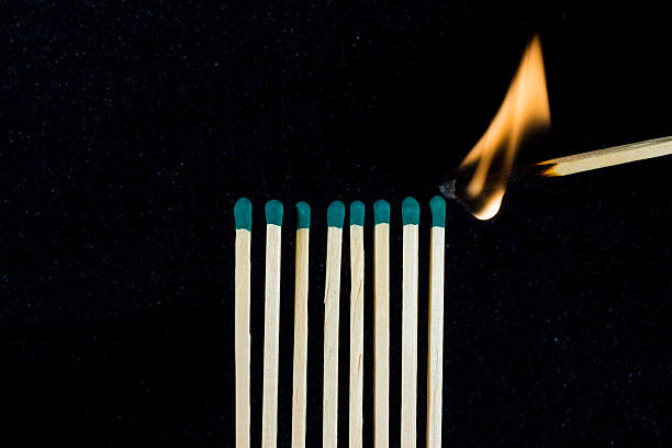 istock wooden matches on a background 536682972
