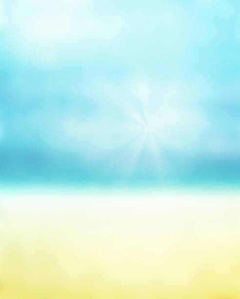 Beautiful Abstract beach and tropical sea. Blur  summer