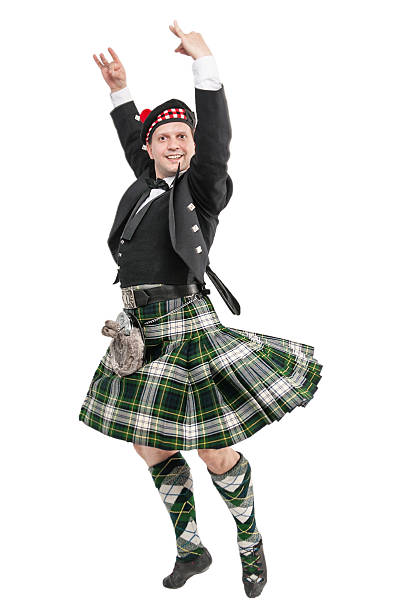 istock Young man in clothing for Scottish dance 536684768