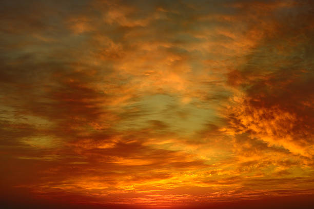 istock Beautiful bright sunset. Heavenly background. 536686322