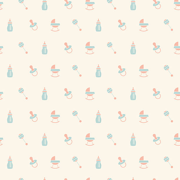 istock Baby seamless toys pattern.Design for fabric, prints of baby goods. 536687380