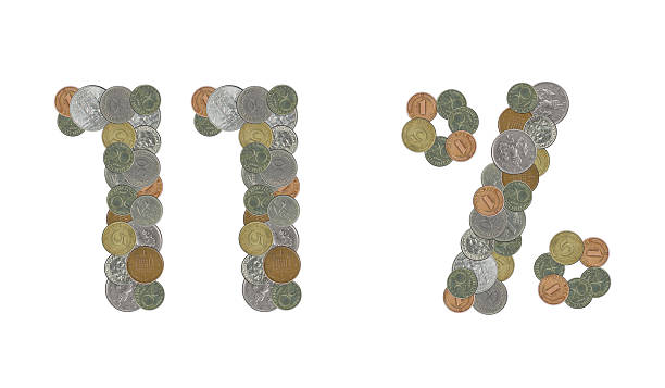 istock 11 percent with old coins 536687640